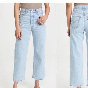 Levi’s ribcage straight ankle jeans